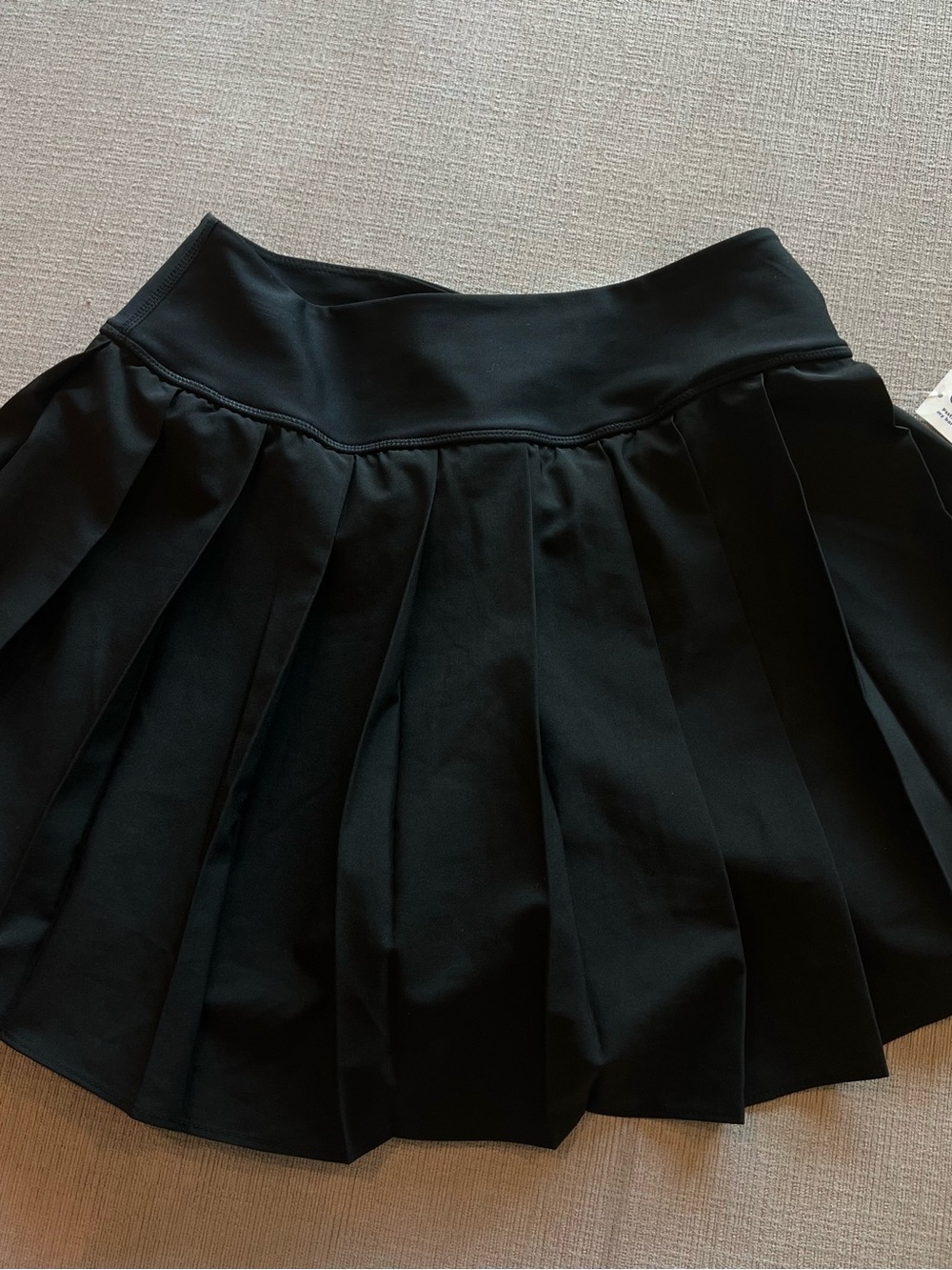 Old Navy Black Stretchtech Pleated Skirt